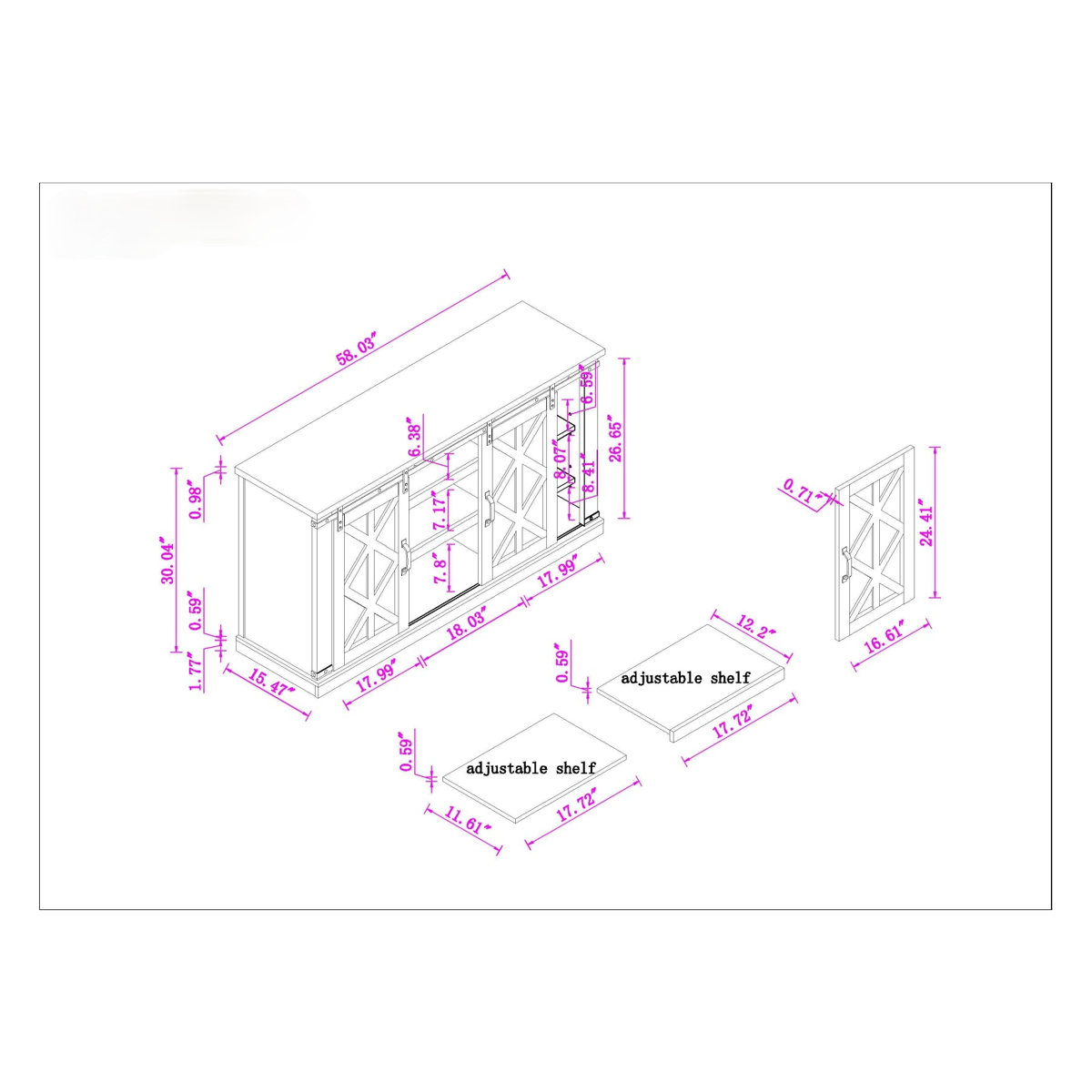 Sand & Stable Adrien TV Stand for TVs up to 65" & Reviews Wayfair